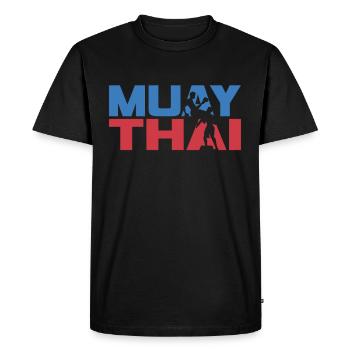 Muay Thai Arts Martiaux Arts Martiaux Combattant - T-shirt Premium bio Homme - noir - Devant - Nico (187cm)