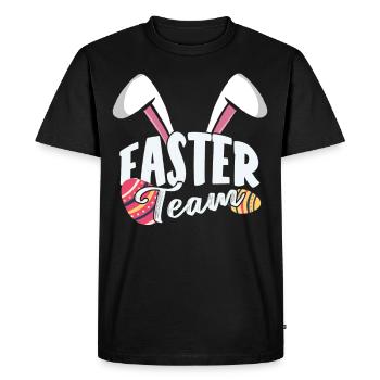 Équipe de Pâques Lapin de Pâques Pâques Pâques Pâques Pâques - T-shirt Premium bio Homme - noir - Devant - Nico (187cm)