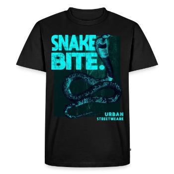 Snake Bite Streetwear - Men's Premium Organic T-Shirt - black - Front - Nico (187cm)