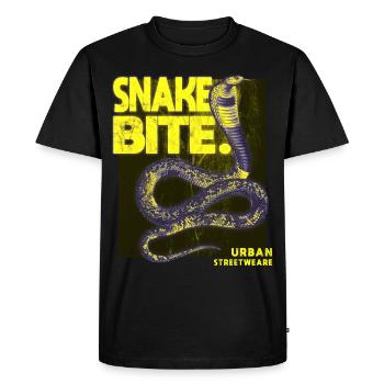 Snake Streetwear - T-shirt Premium bio Homme - noir - Devant - Nico (187cm)