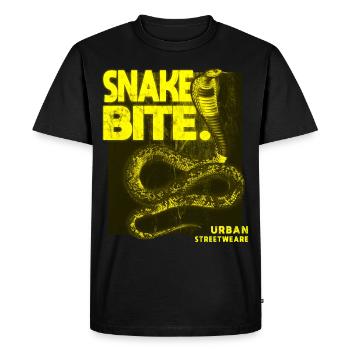 Snake Bite Streetwear - Men's Premium Organic T-Shirt - black - Front - Nico (187cm)
