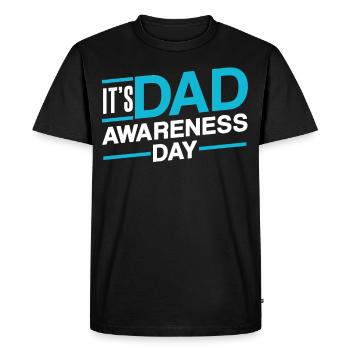 Today Is Father's Day Father Daddy Day Papa - Men's Premium Organic T-Shirt - black - Front - Nico (187cm)