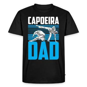Capoeira Père Hobby Arts Martiaux Brésilien - T-shirt Premium bio Homme - noir - Devant - Nico (187cm)