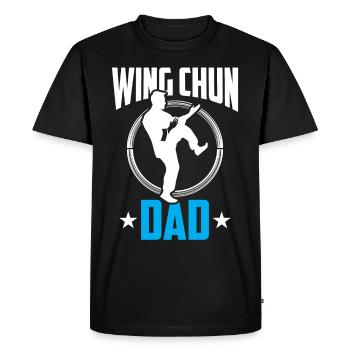 Wing Chun Father Martial Arts Martial Arts Trainer - Men's Premium Organic T-Shirt - black - Front - Nico (187cm)