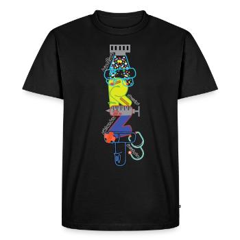 Motif du médecin - T-shirt Premium bio Homme - noir - Devant - Nico (187cm)