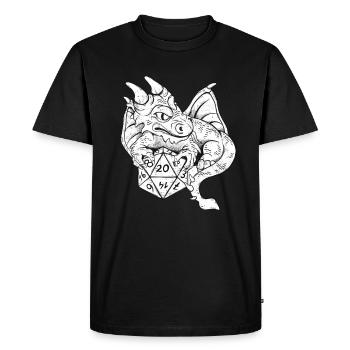 RPG Dragon Dice Gaming Jeu Joueur de rôle - T-shirt Premium bio Homme - noir - Devant - Nico (187cm)