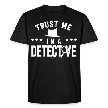 Croyez-moi, je suis détective en privé - T-shirt Premium bio Homme - noir - Devant - Nico (187cm)