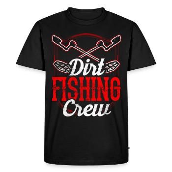 Équipe de pêche à la saleté Détection des métaux - T-shirt Premium bio Homme - noir - Devant - Nico (187cm)