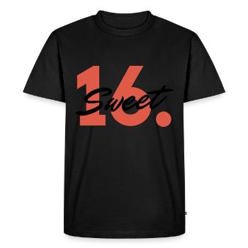 Sweet 16th - The 16th Birthday Birthday Party - Men's Premium Organic T-Shirt - black - Front - Nico (187cm)