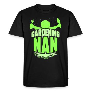 Jardinage Grand-mère Jardin Grand-mère Jardinier - T-shirt Premium bio Homme - noir - Devant - Nico (187cm)