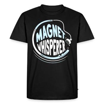 Magnet Whisperer Magnetic Fisher Magnetic Fishing - Men's Premium Organic T-Shirt - black - Front - Nico (187cm)