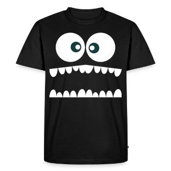 Monster Design ! Cool monster motif for fun at - Men's Premium Organic T-Shirt - black - Front - Nico (187cm)