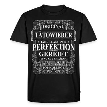 Original Tätowierer Kollegen Geschenk Vintage - Männer Premium Bio T-Shirt - Schwarz - Vorne - Nico (187cm)