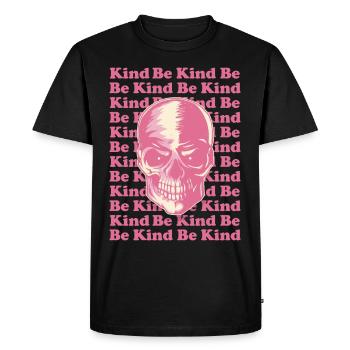 Pastel Danois Esthétique Gothique Crâne Goth Be - T-shirt Premium bio Homme - noir - Devant - Nico (187cm)