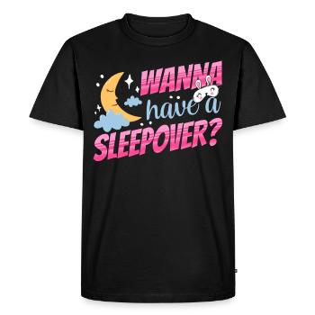 Envie d’une nuitée ? Nuit Party Sweet - T-shirt Premium bio Homme - noir - Devant - Nico (187cm)
