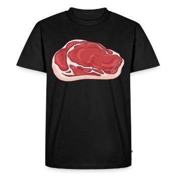 Meatcore Aesthetic Meat - Men's Premium Organic T-Shirt - black - Front - Nico (187cm)