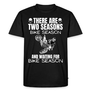 Moto Lifestyle / Moto / Motos motard - T-shirt Premium bio Homme - noir - Devant - Nico (187cm)