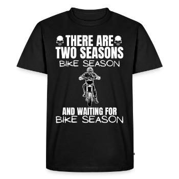 Moto Lifestyle / Moto / Motos motard - T-shirt Premium bio Homme - noir - Devant - Nico (187cm)