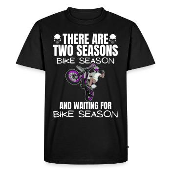 Moto Lifestyle / Moto / Motos motard - T-shirt Premium bio Homme - noir - Devant - Nico (187cm)