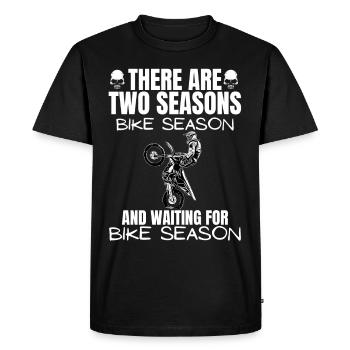 Motorcycle Lifestyle / Motorcycle / Motorcycles biker - Men's Premium Organic T-Shirt - black - Front - Nico (187cm)