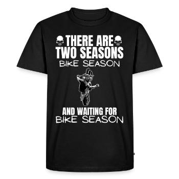 Moto Lifestyle / Moto / Motos motard - T-shirt Premium bio Homme - noir - Devant - Nico (187cm)