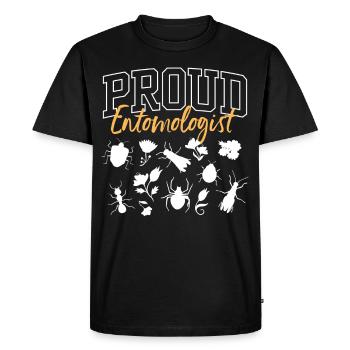 Fier entomologiste Insectes Profession Entomologie - T-shirt Premium bio Homme - noir - Devant - Nico (187cm)