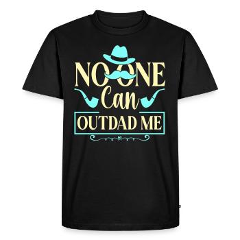 Father's Day Daddy Father Day Papa Father Sayings - Men's Premium Organic T-Shirt - black - Front - Nico (187cm)