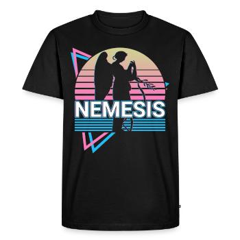 Nemesis Greek Goddess Ancient Greek Myth - Men's Premium Organic T-Shirt - black - Front - Nico (187cm)