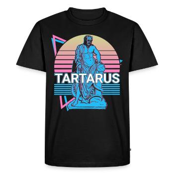 Tartare divinité grecque grec grec ancien M - T-shirt Premium bio Homme - noir - Devant - Nico (187cm)