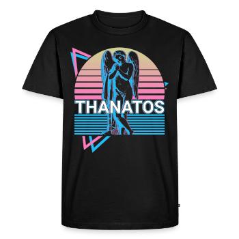 Thanatos Greek God Ancient Greek Myth - Men's Premium Organic T-Shirt - black - Front - Nico (187cm)