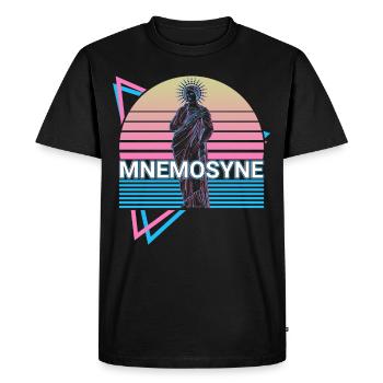 Mnemosyne Greek Goddess Ancient Greek My - Men's Premium Organic T-Shirt - black - Front - Nico (187cm)