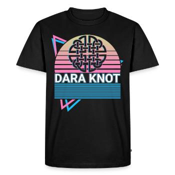 Dara Nœud Celtique Dara Nœud Celtique Symb - T-shirt Premium bio Homme - noir - Devant - Nico (187cm)