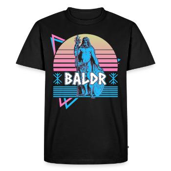 Baldr Dieu nordique Asgard Mythologie nordique - T-shirt Premium bio Homme - noir - Devant - Nico (187cm)