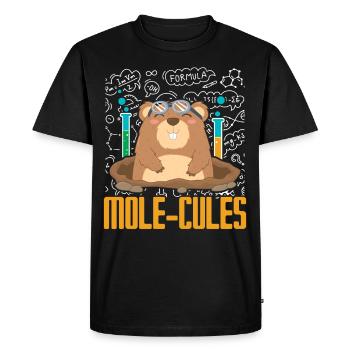 Mole Mole Lover Mole Whisperer Wis - Men's Premium Organic T-Shirt - black - Front - Nico (187cm)