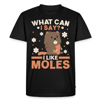 I really like moles animal mole whisperer - Men's Premium Organic T-Shirt - black - Front - Nico (187cm)