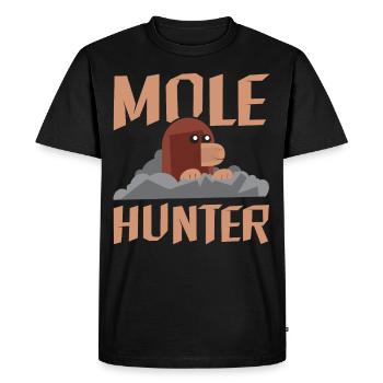 Mole Hunter Animal Hunter Wild Animal Mole - Men's Premium Organic T-Shirt - black - Front - Nico (187cm)