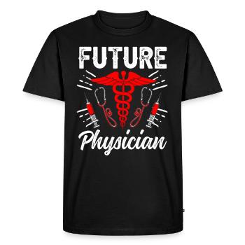 Future Doctor Doctor Medicine Medical Profession - Men's Premium Organic T-Shirt - black - Front - Nico (187cm)