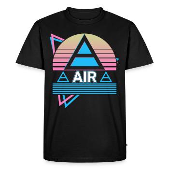 Air Element Symbol Pagan Paganism Wicca Wicca - Men's Premium Organic T-Shirt - black - Front - Nico (187cm)