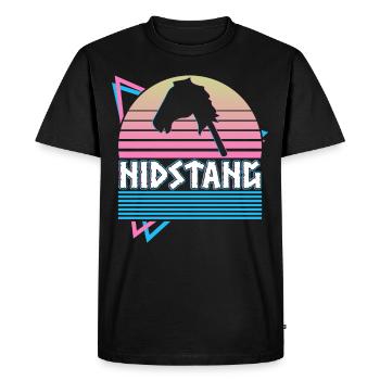 Nidstang Norse Mythology Germanic Pagan - Men's Premium Organic T-Shirt - black - Front - Nico (187cm)