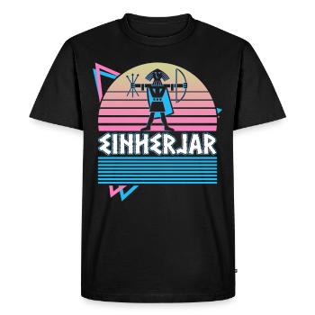 Einherjar Mythologie nordique Armée nordique de - T-shirt Premium bio Homme - noir - Devant - Nico (187cm)
