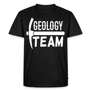 Équipe de géologie Géologue Géologie Profession étudiante - T-shirt Premium bio Homme - noir - Devant - Nico (187cm)