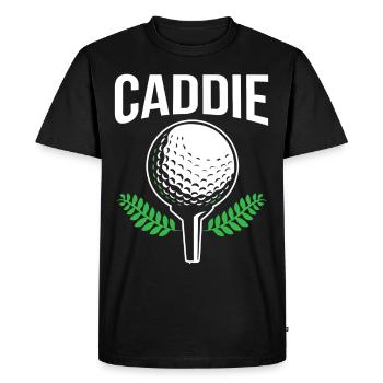 Caddie Golfing Profession Golfeur Golfeur - T-shirt Premium bio Homme - noir - Devant - Nico (187cm)