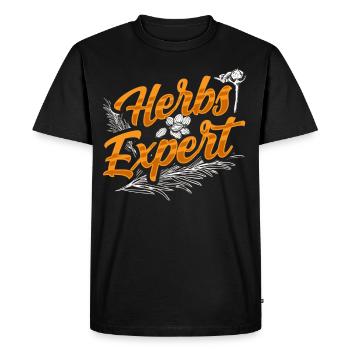Herb Expert Herb Herb Garden - T-shirt Premium bio Homme - noir - Devant - Nico (187cm)