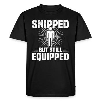 Fauteuil roulant amputé pour handicapés invalidés - T-shirt Premium bio Homme - noir - Devant - Nico (187cm)