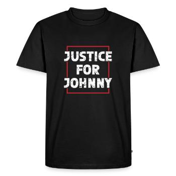 Pour Johnny - T-shirt Premium bio Homme - noir - Devant - Nico (187cm)