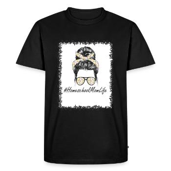 Online Class Learning Virtual Lessons Saying - Men's Premium Organic T-Shirt - black - Front - Nico (187cm)