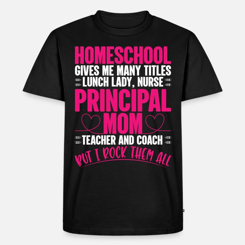 Fernstudium Heimschule Lehrer Online Klasse - Männer Premium Bio T-Shirt - Schwarz