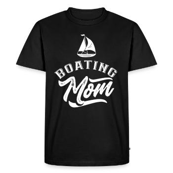 Boating Mother Boating Boat Boat Boat Yacht - Men's Premium Organic T-Shirt - black - Front - Nico (187cm)