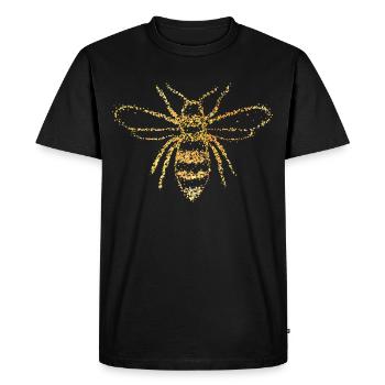 Abeille mellifère Apiculteur Abeille Abeille Amateur de miel - T-shirt Premium bio Homme - noir - Devant - Nico (187cm)