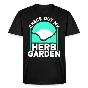 Check out my herb garden herbs - Men's Premium Organic T-Shirt - black - Front - Nico (187cm)